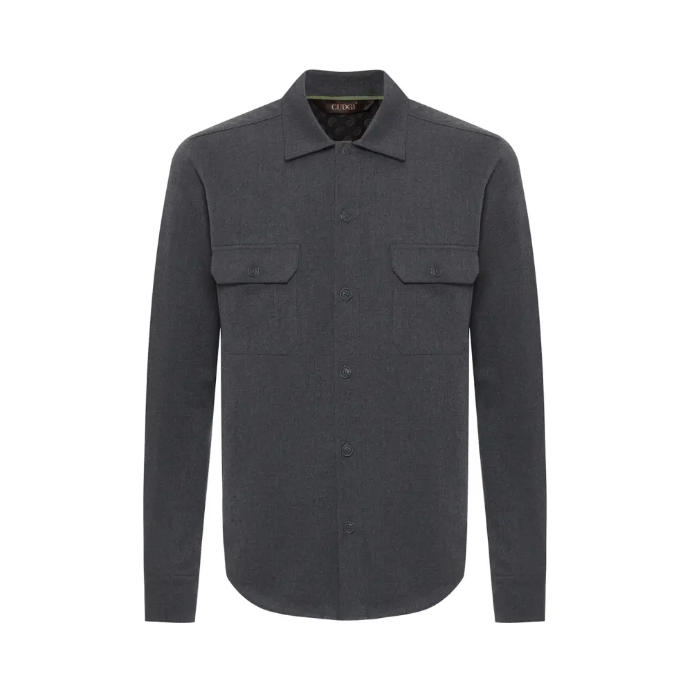 Рубашка Regular Fit однотонная