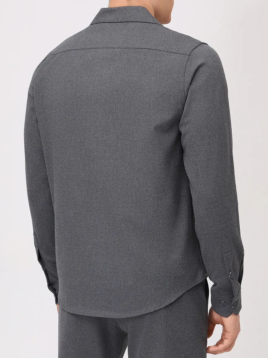 Рубашка Regular Fit однотонная