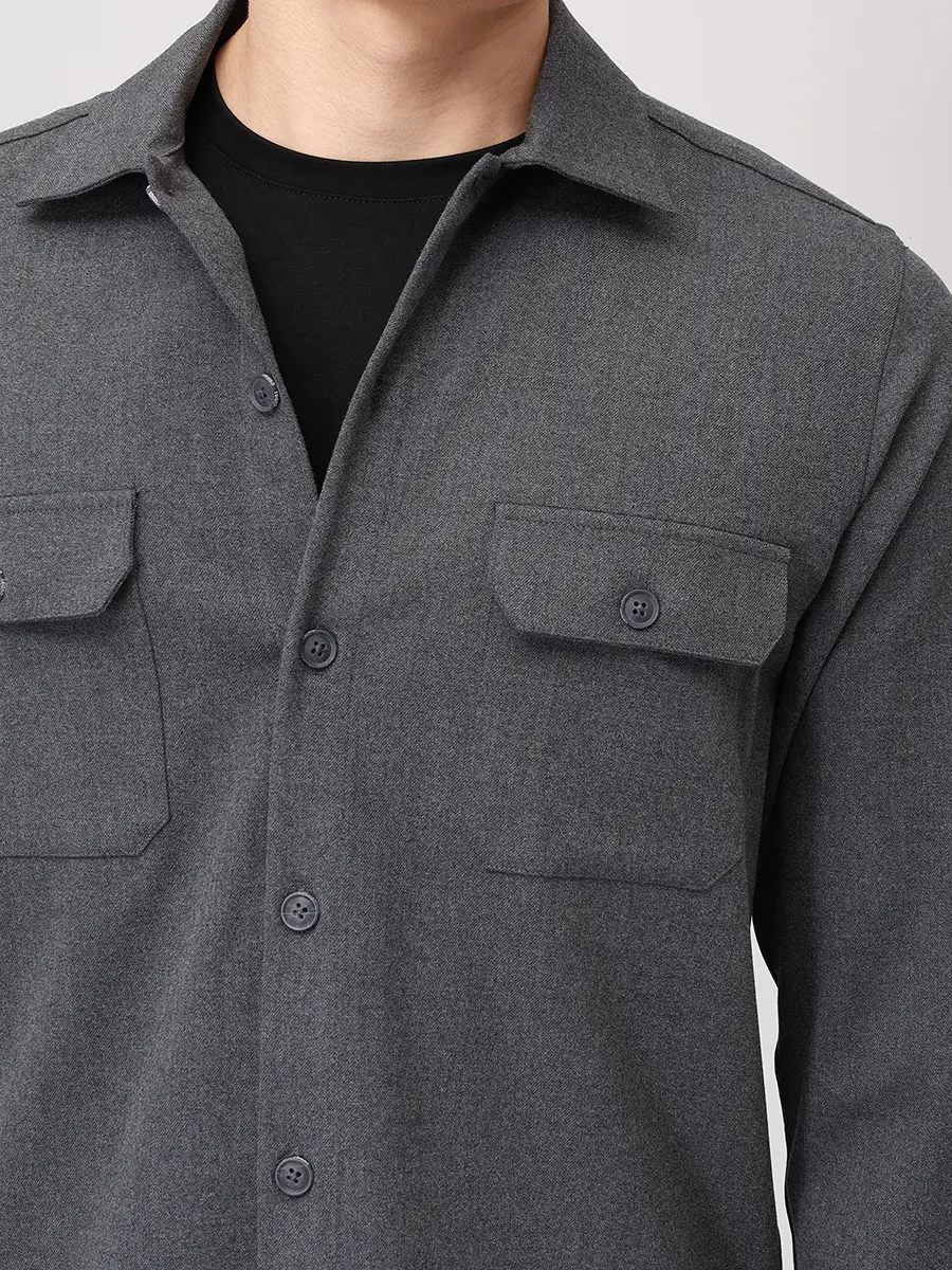 Рубашка Regular Fit однотонная