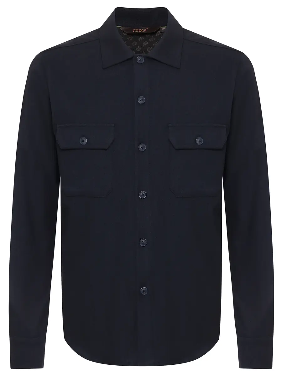 Рубашка Regular Fit однотонная