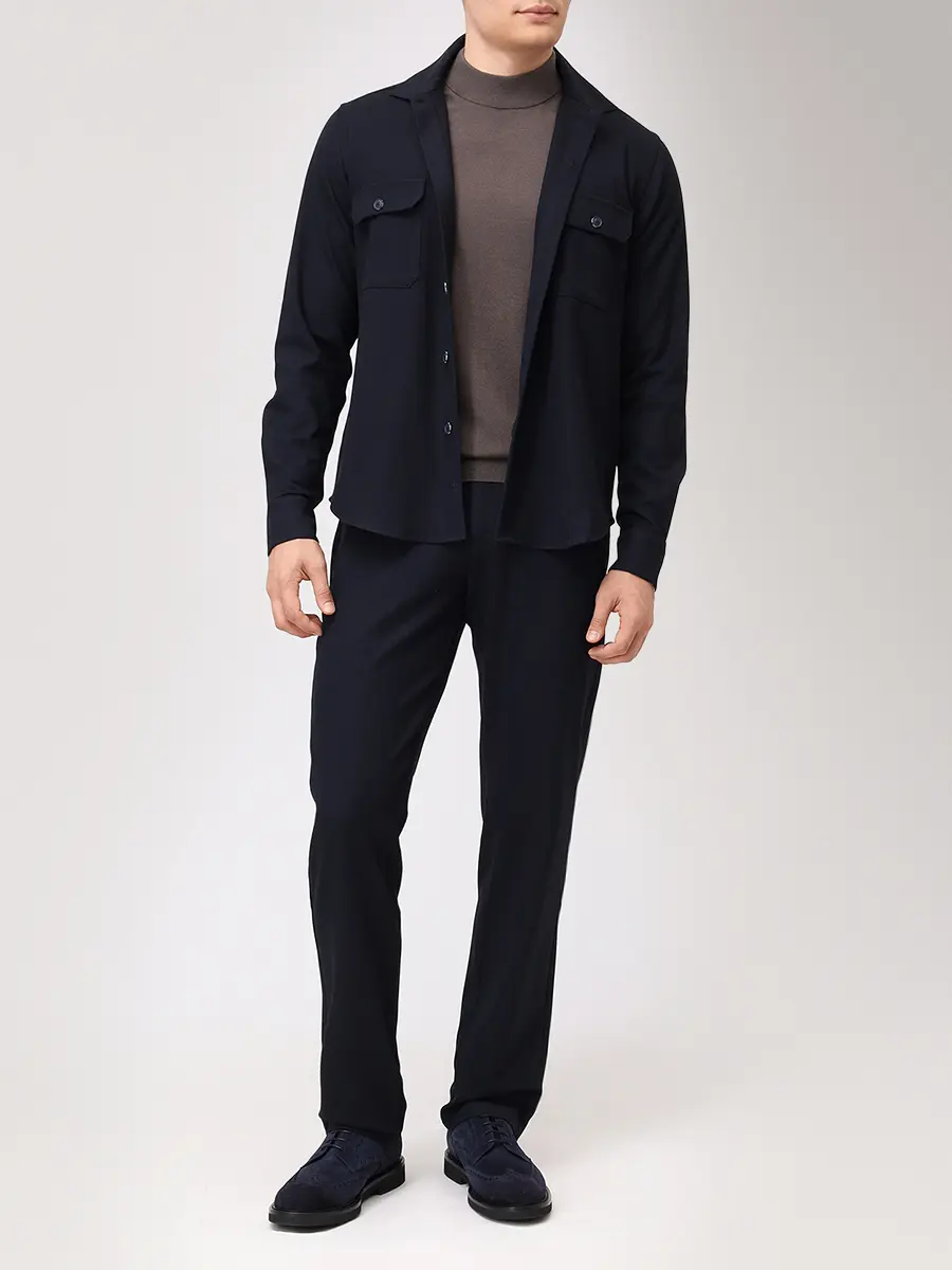 Рубашка Regular Fit однотонная