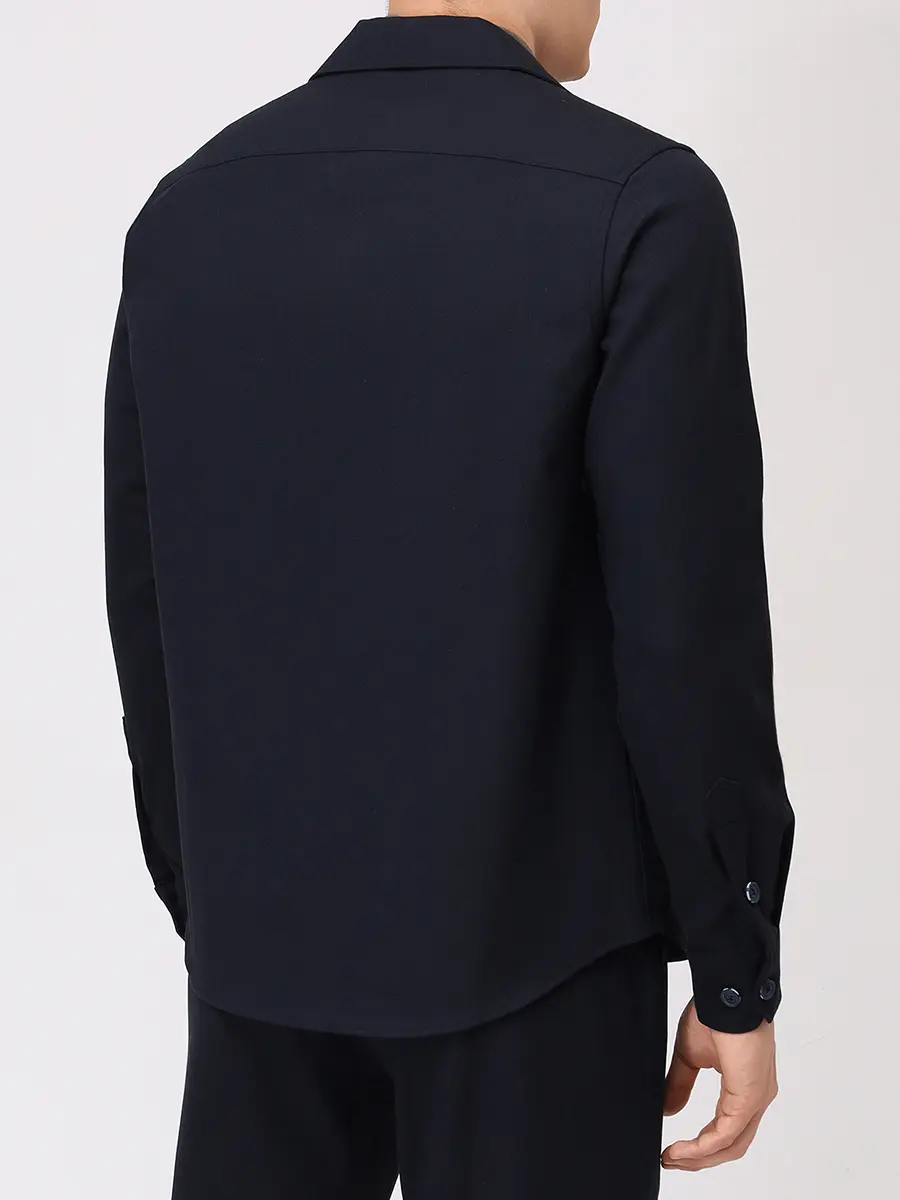 Рубашка Regular Fit однотонная