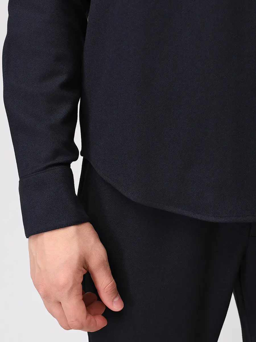 Рубашка Regular Fit однотонная