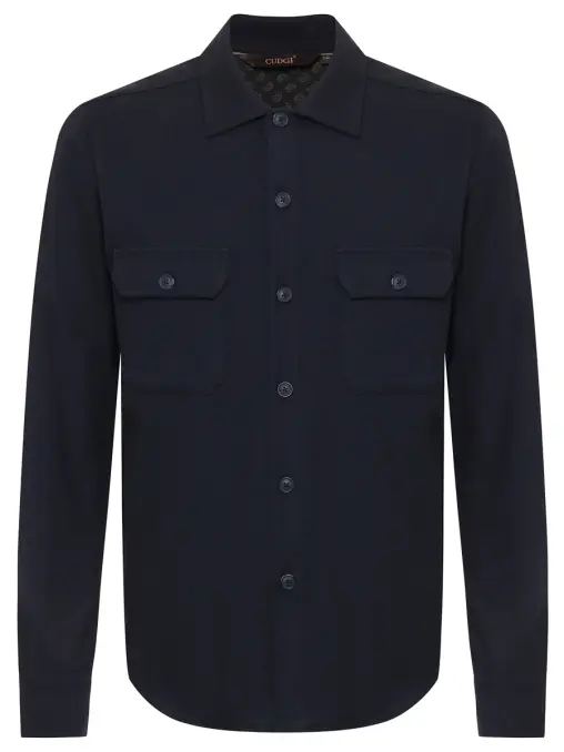 Рубашка Regular Fit однотонная CUDGI