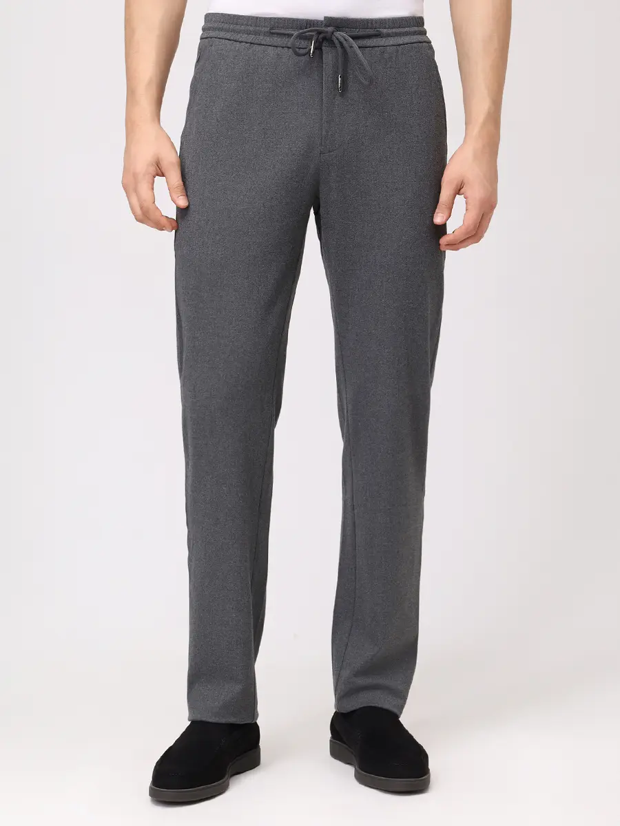 Брюки однотонные