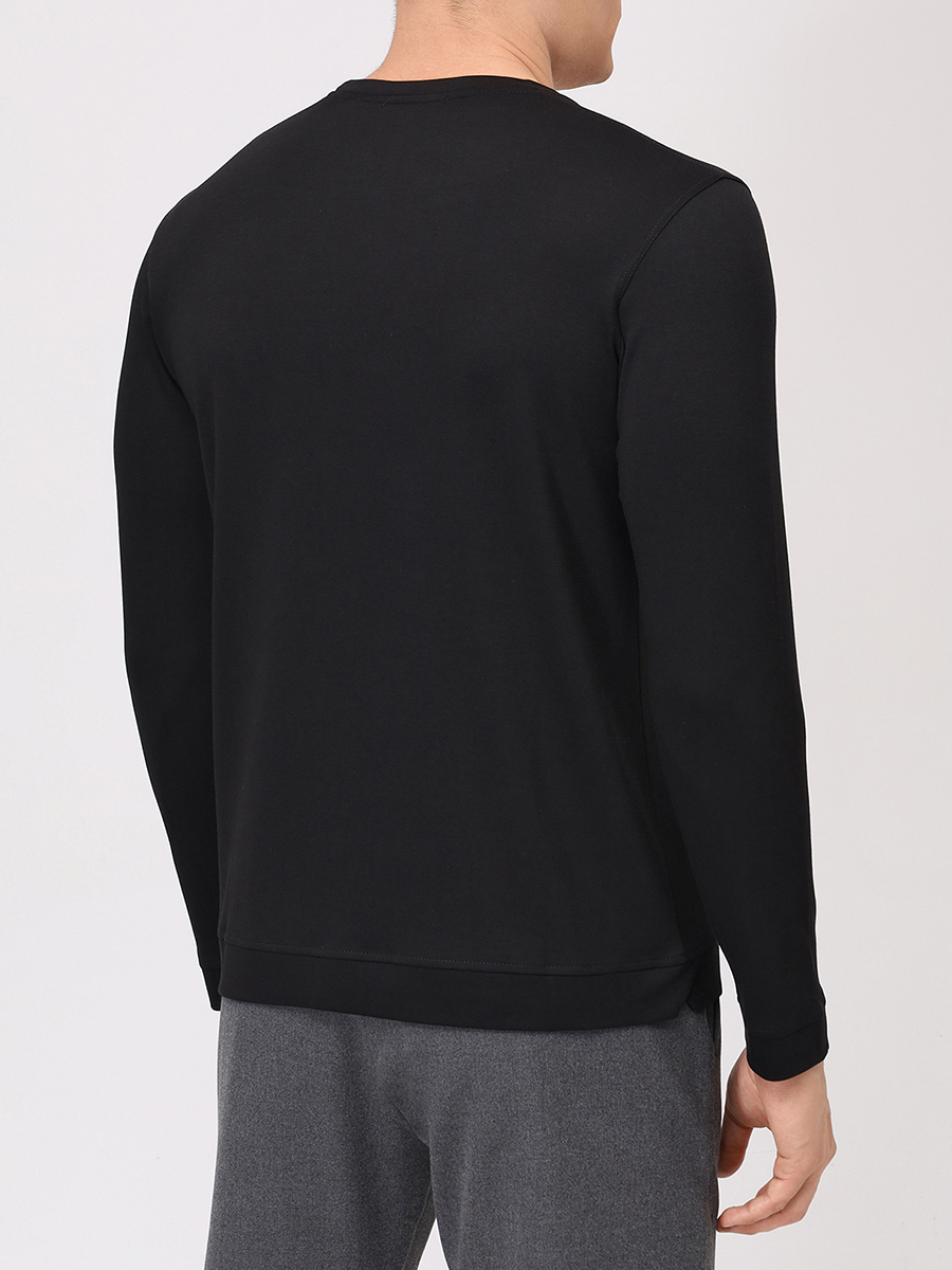 Лонгслив из хлопка и вискозы