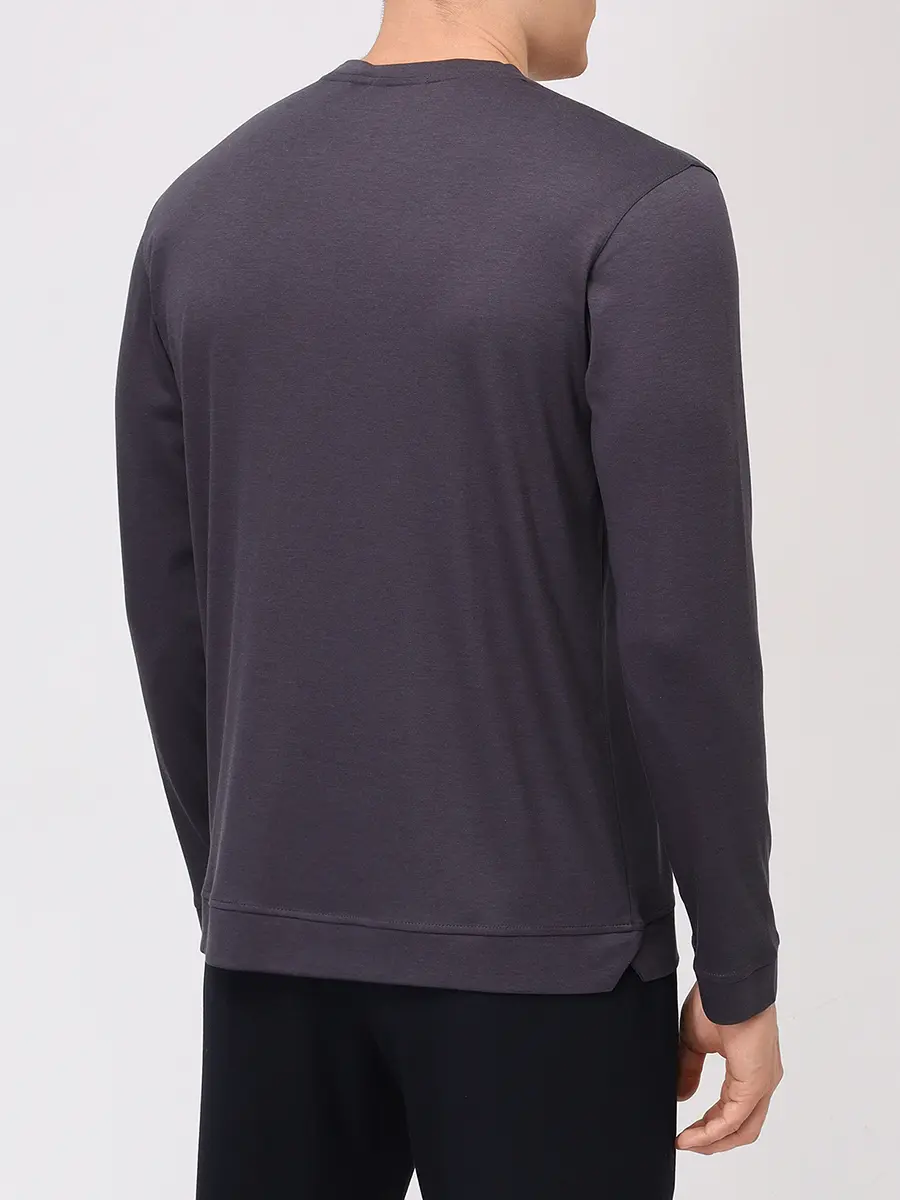 Лонгслив из хлопка и вискозы