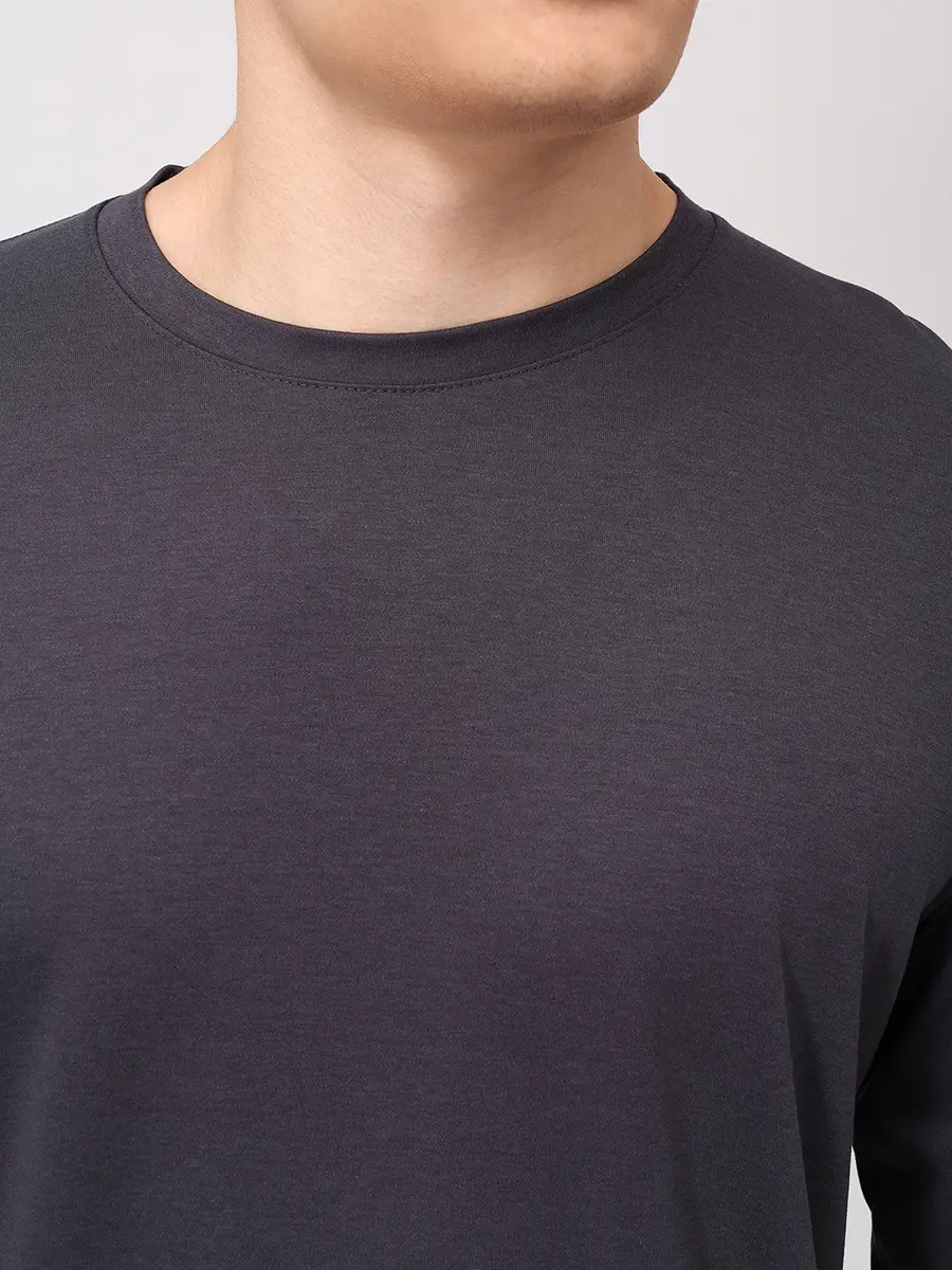 Лонгслив из хлопка и вискозы