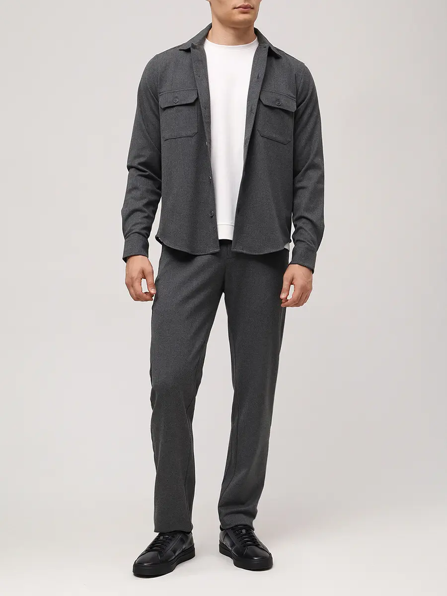 Лонгслив из хлопка и вискозы