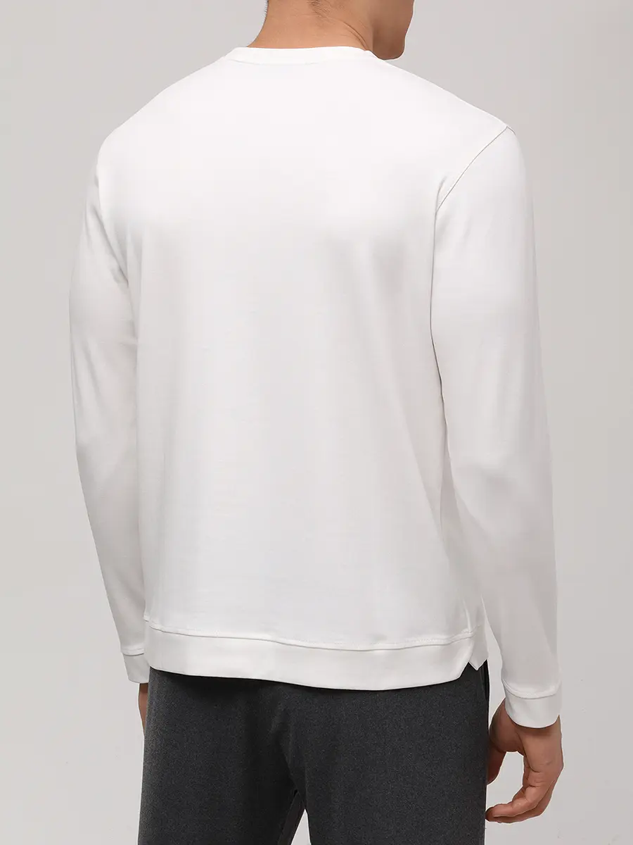 Лонгслив из хлопка и вискозы