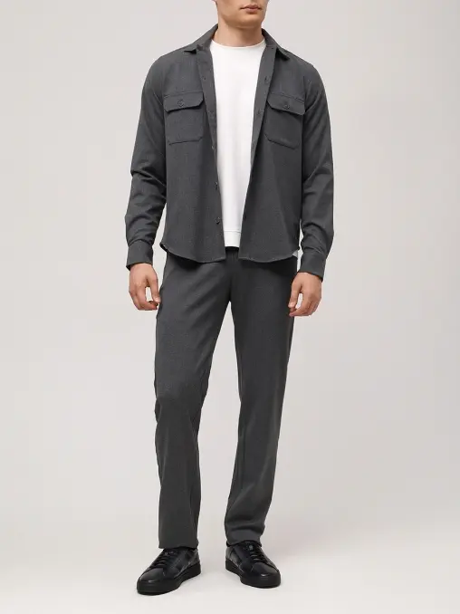 Лонгслив из хлопка и вискозы CUDGI