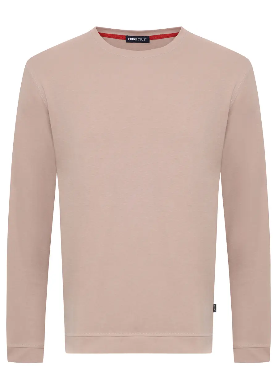 Лонгслив из хлопка и вискозы