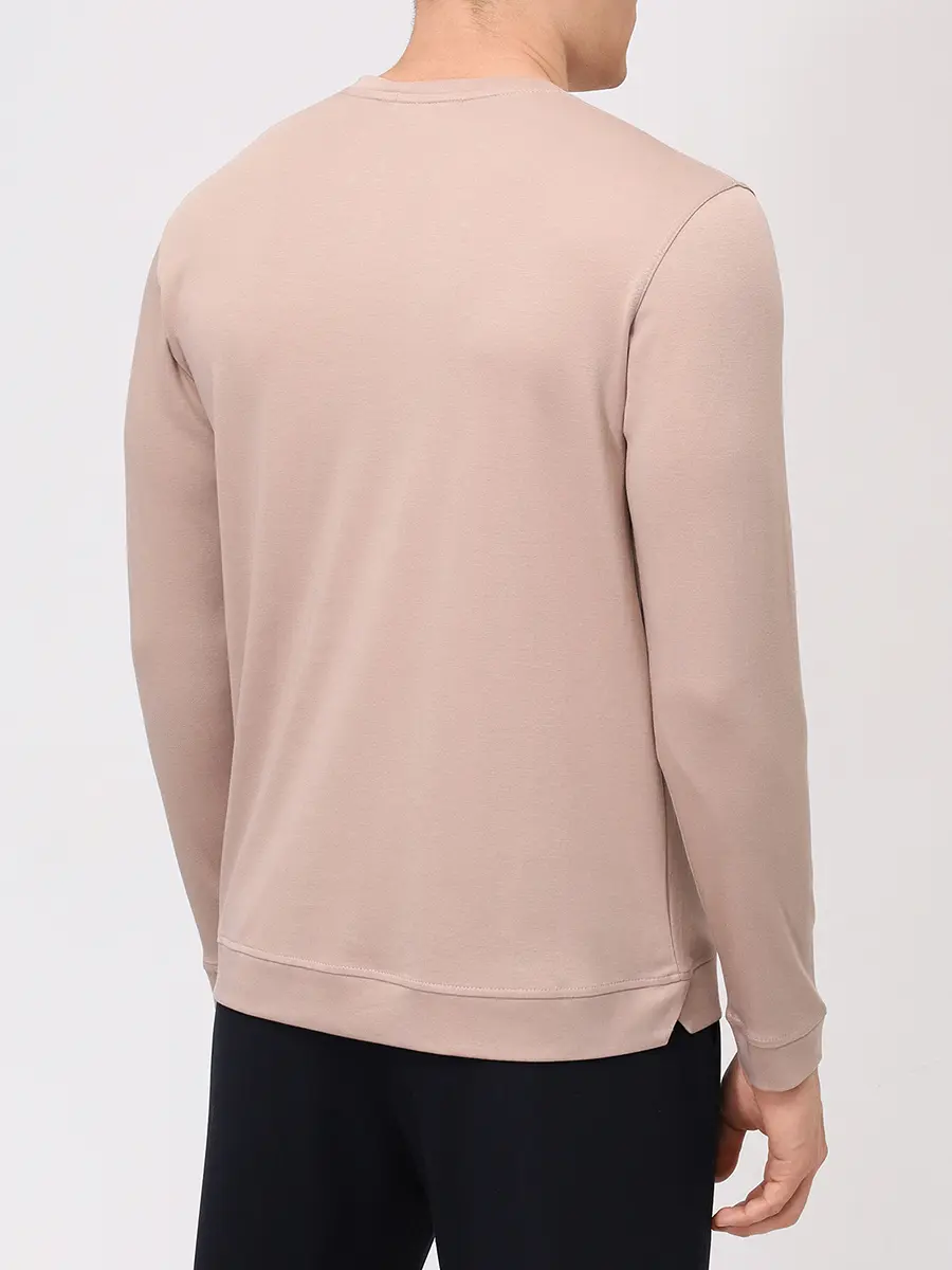 Лонгслив из хлопка и вискозы