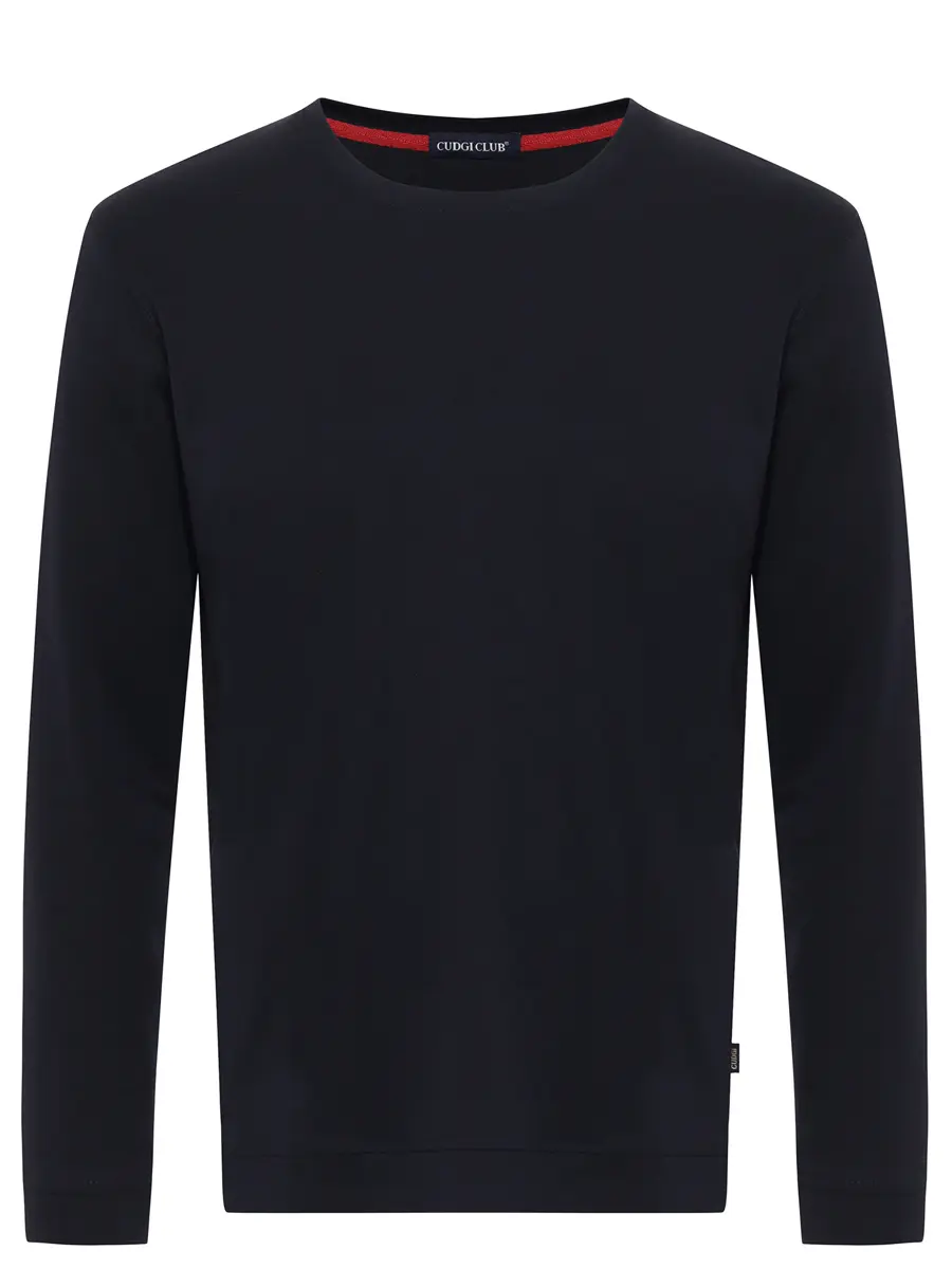 Лонгслив из хлопка и вискозы