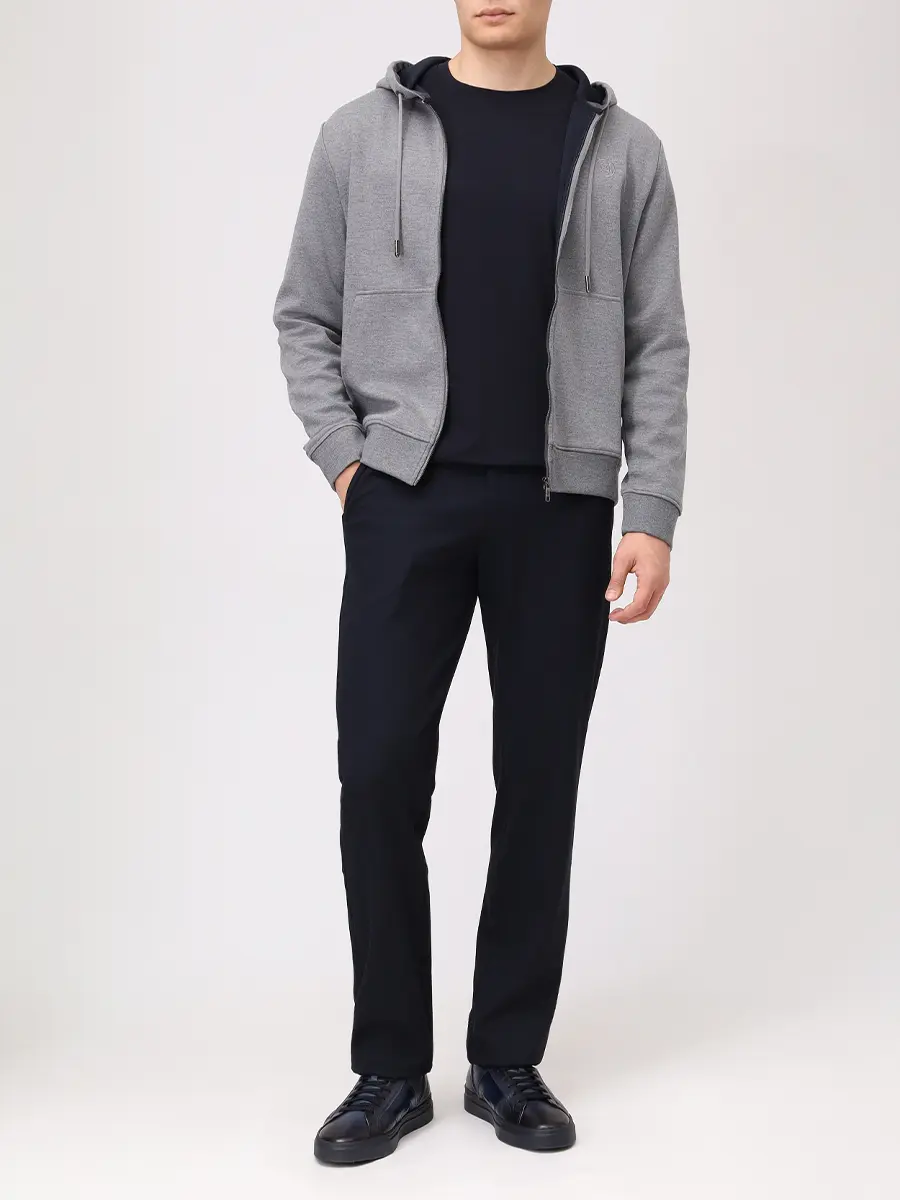 Лонгслив из хлопка и вискозы