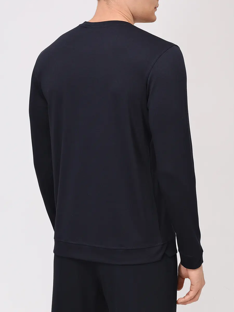 Лонгслив из хлопка и вискозы