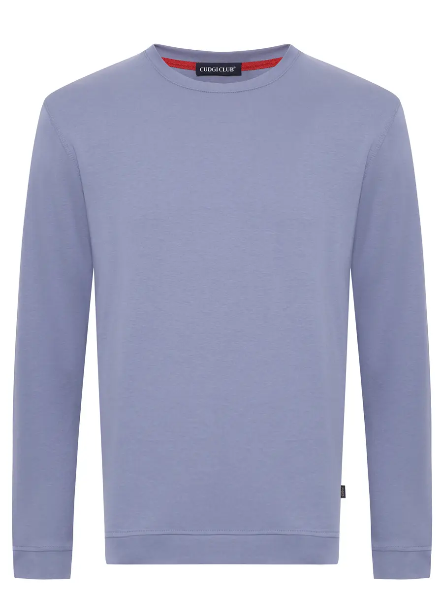 Лонгслив из хлопка и вискозы