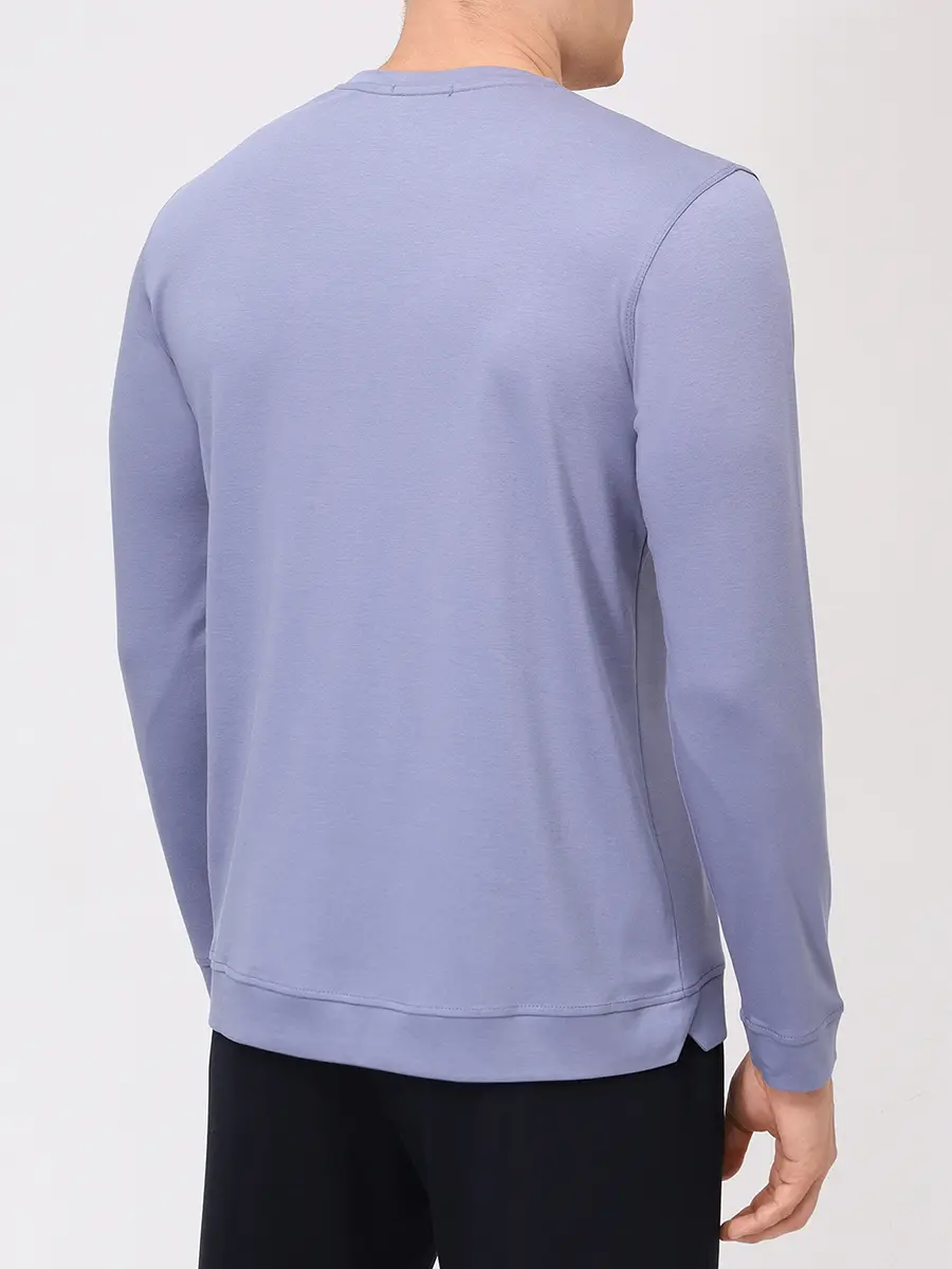 Лонгслив из хлопка и вискозы