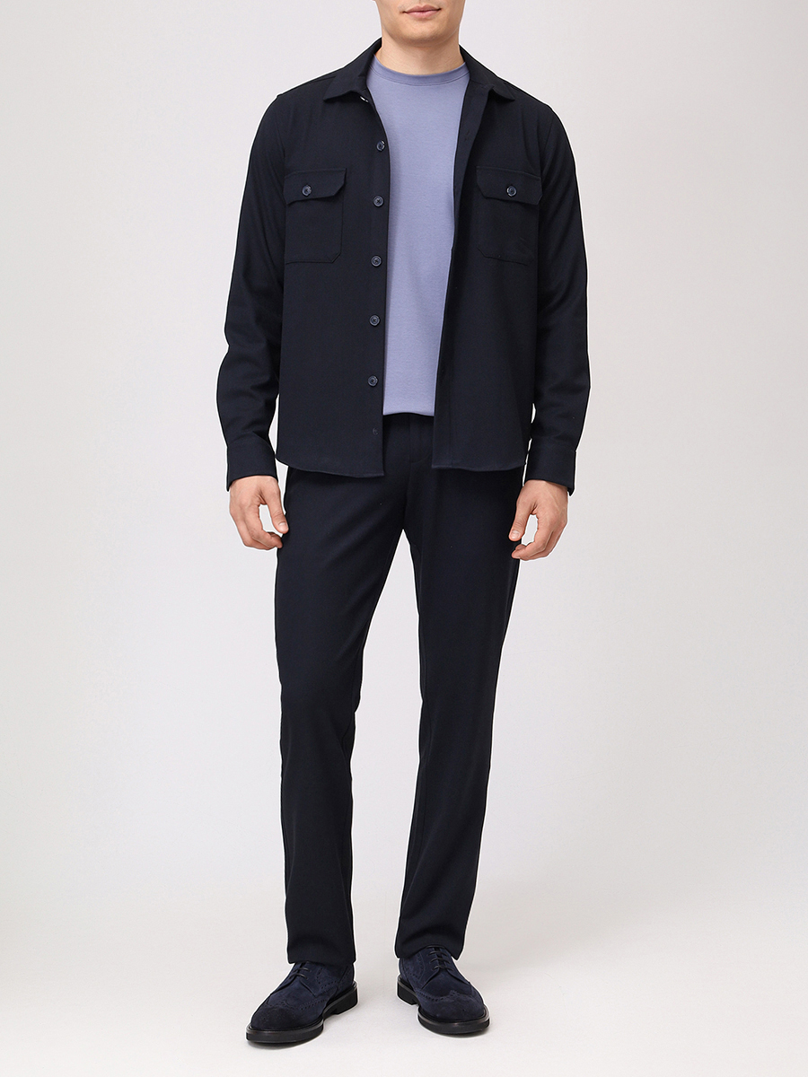 Лонгслив из хлопка и вискозы