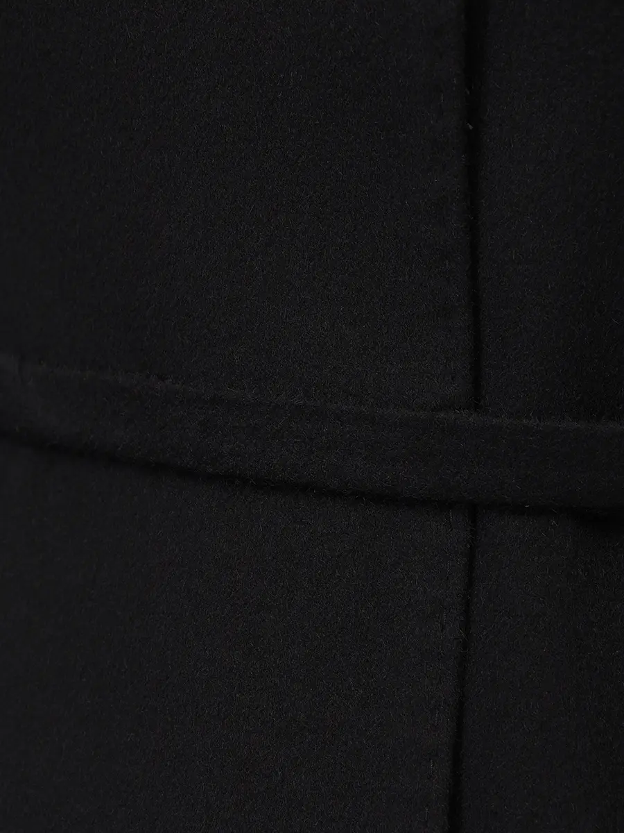 Пальто шерстяное с мехом норки