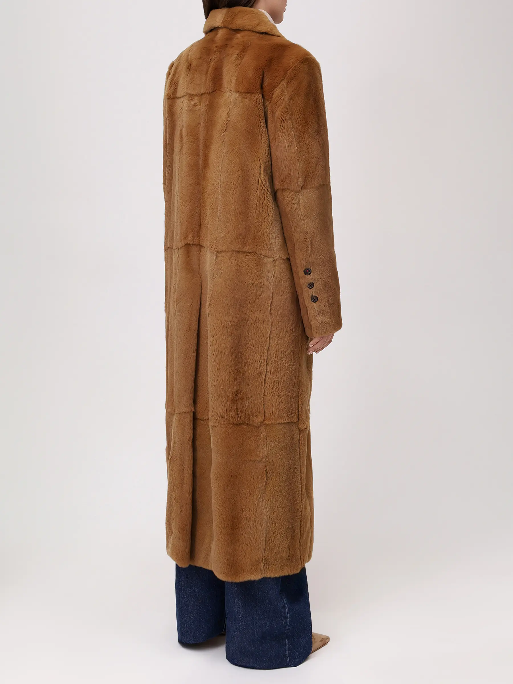 Пальто BOREA из меха ласки