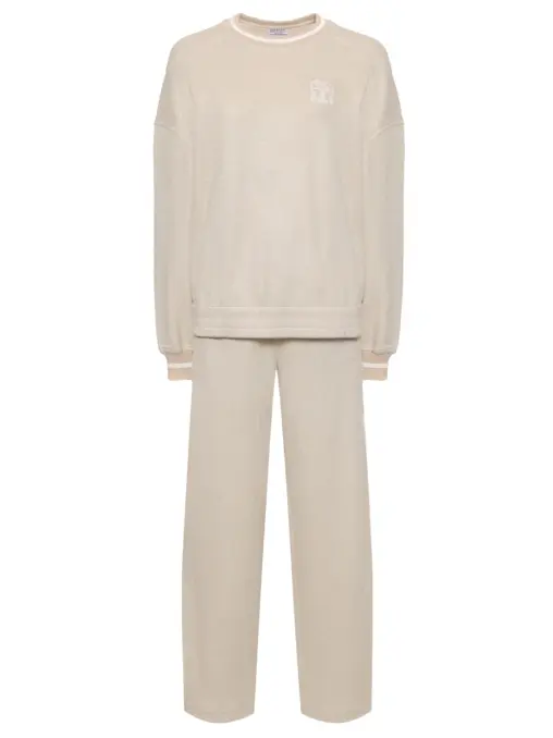 Костюм из вискозы и хлопка BRUNELLO CUCINELLI