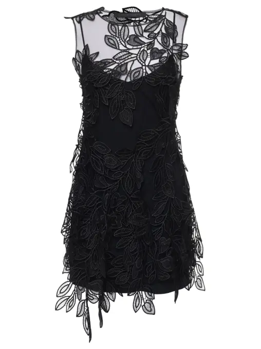 Платье с кружевом ALBERTA FERRETTI