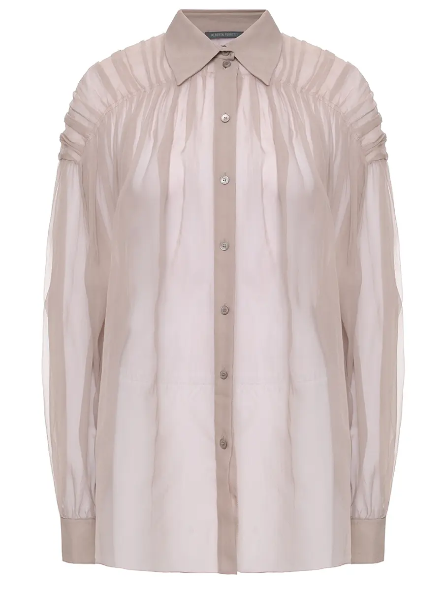 Блуза шелковая