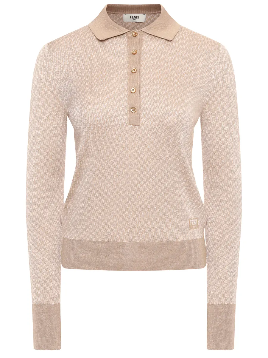 Поло из шерсти и шелка