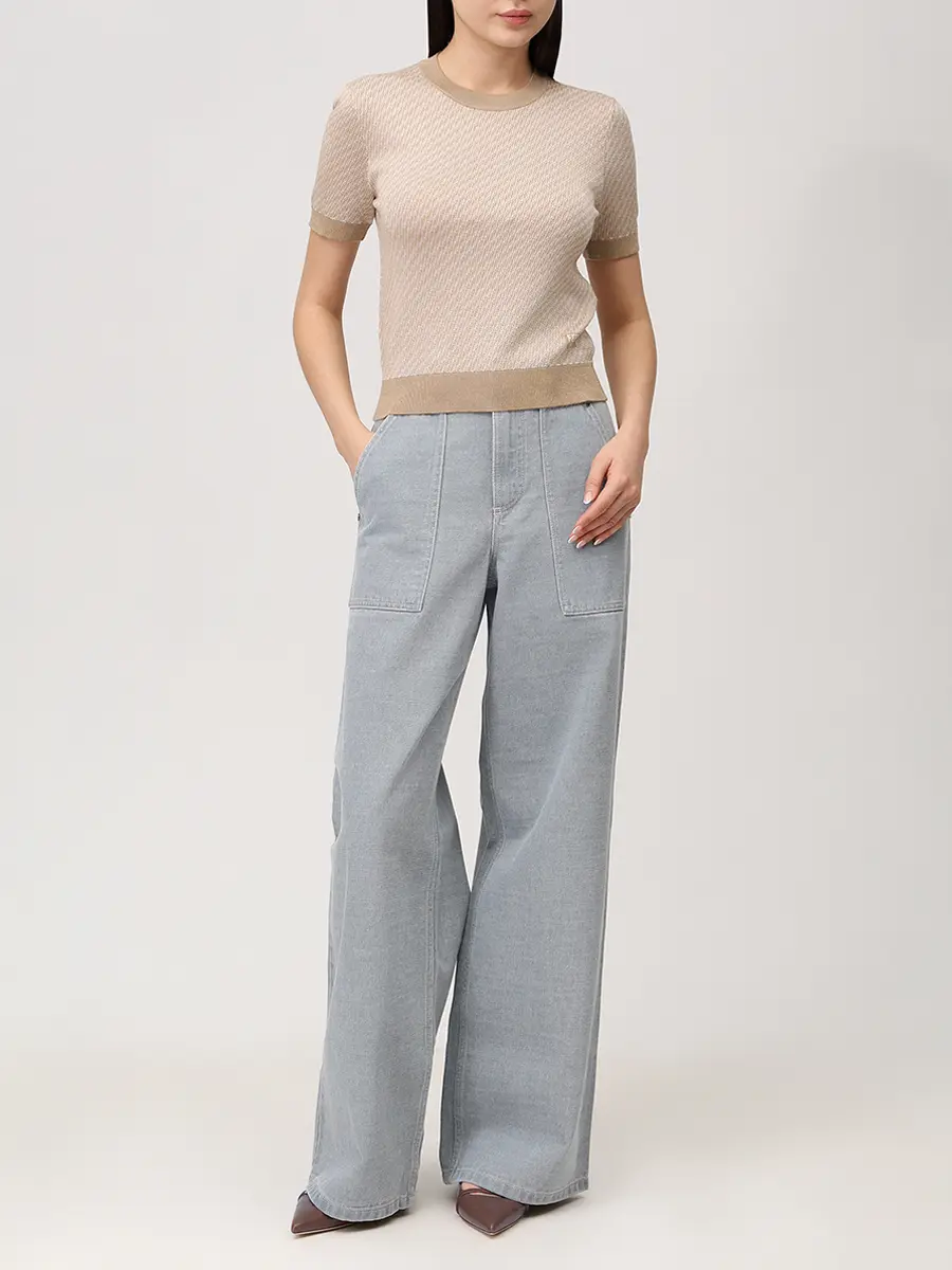 Джемпер из шелка и шерсти