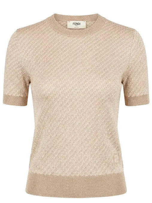 Джемпер из шелка и шерсти FENDI