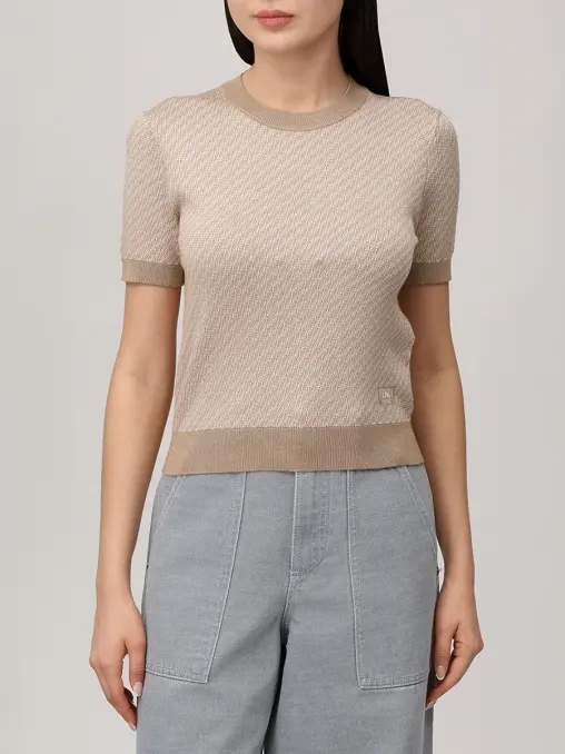 Джемпер из шелка и шерсти FENDI