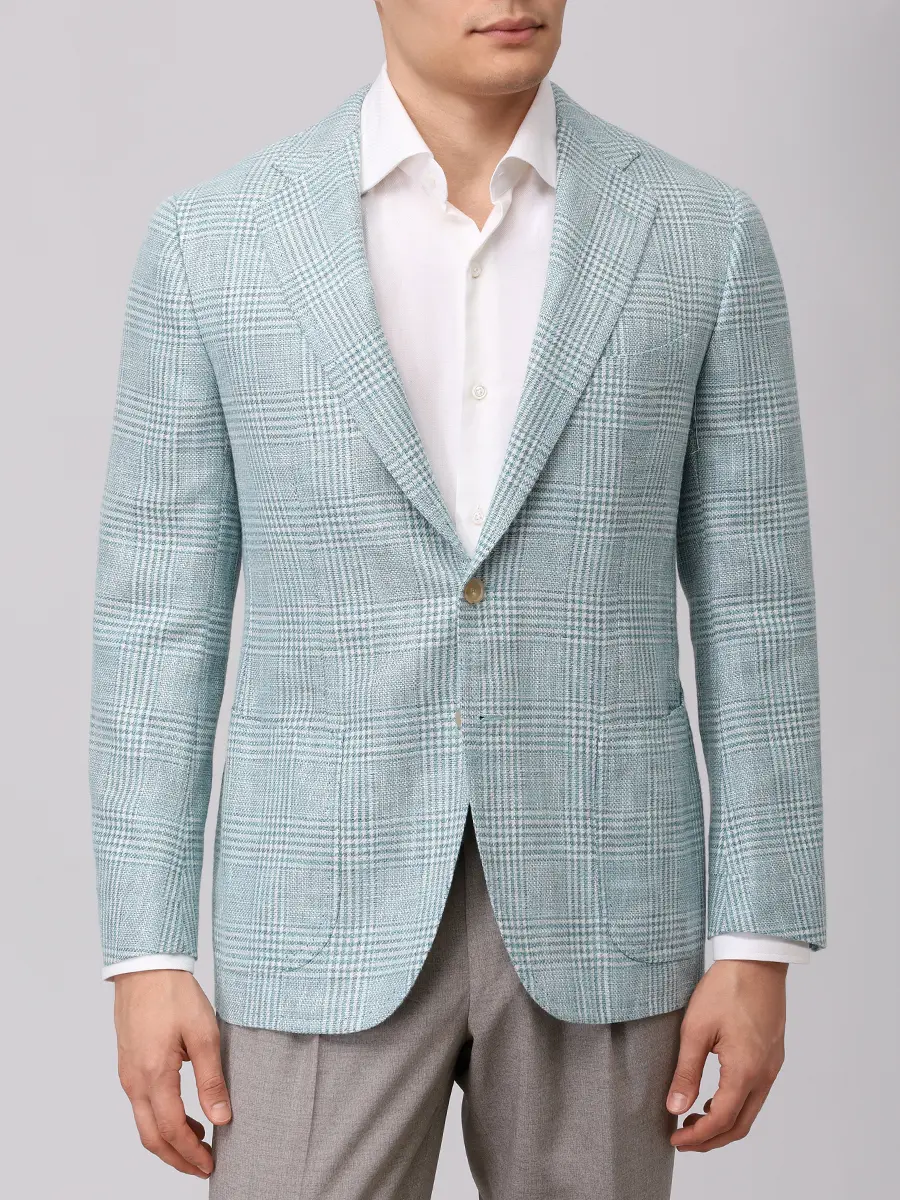 Пиджак из шерсти и шелка