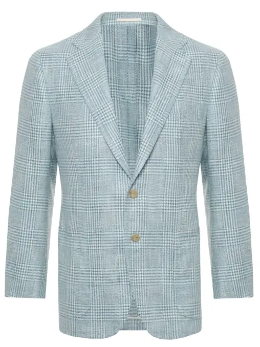 Пиджак из шерсти и шелка CESARE ATTOLINI