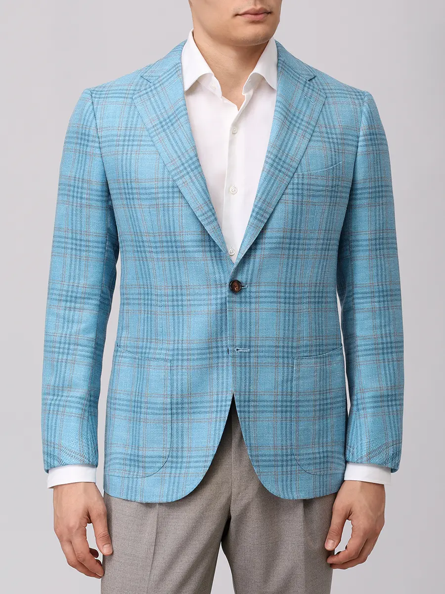 Пиджак из шерсти и шелка