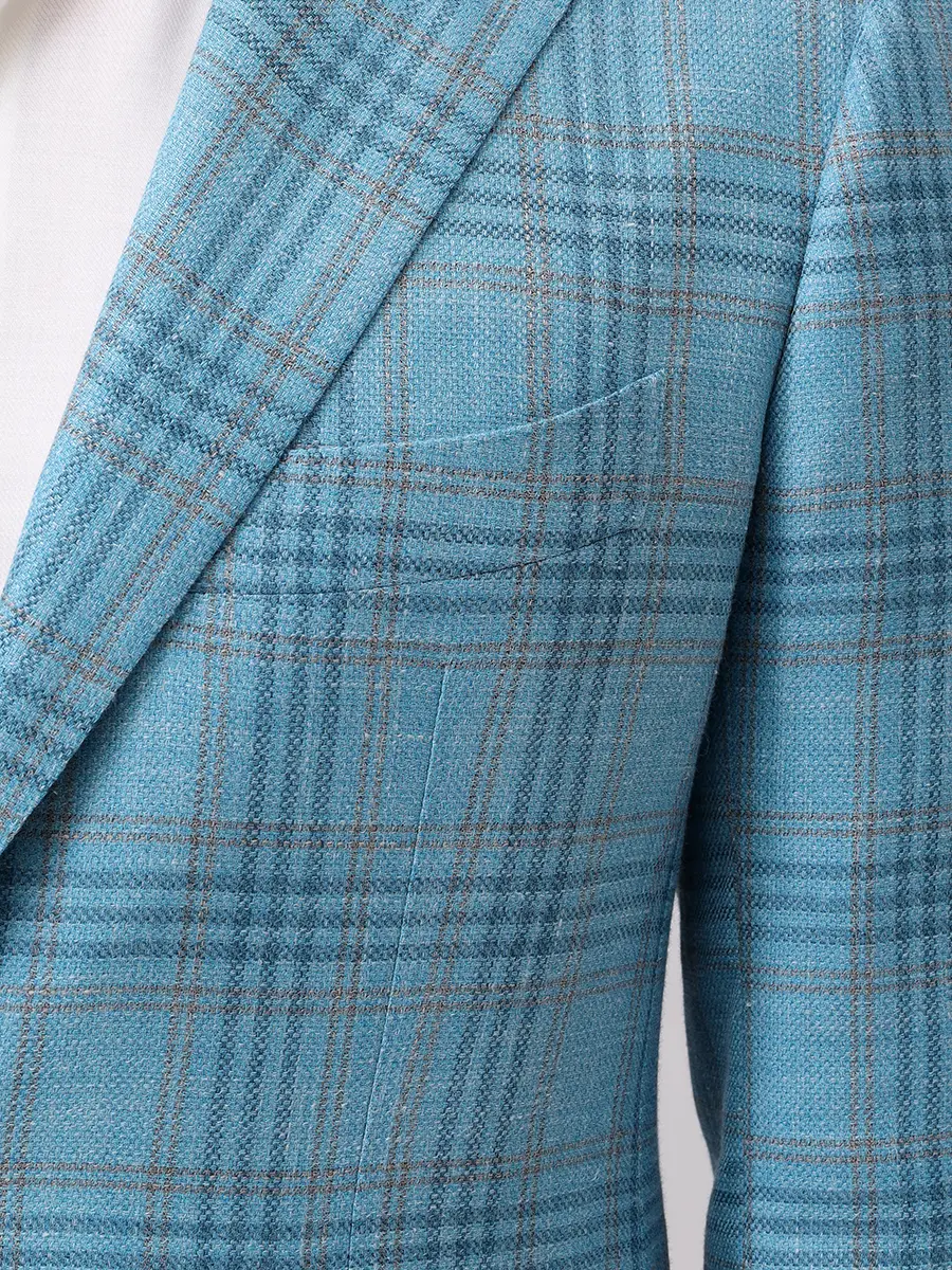 Пиджак из шерсти и шелка