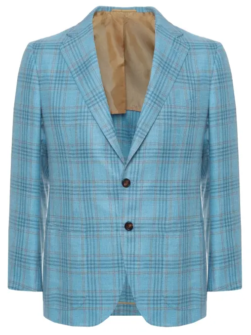 Пиджак из шерсти и шелка CESARE ATTOLINI