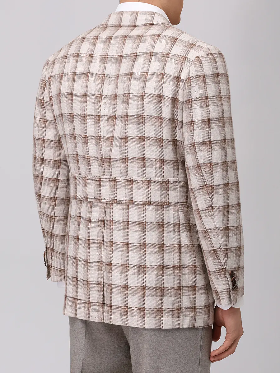 Пиджак из шерсти и шелка