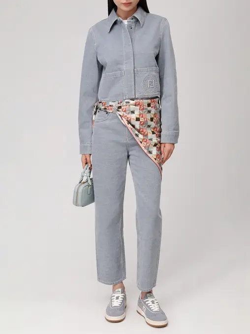 Джинсы хлопковые FENDI