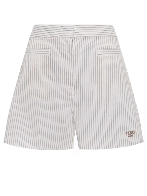 Шорты из хлопка и шелка FENDI