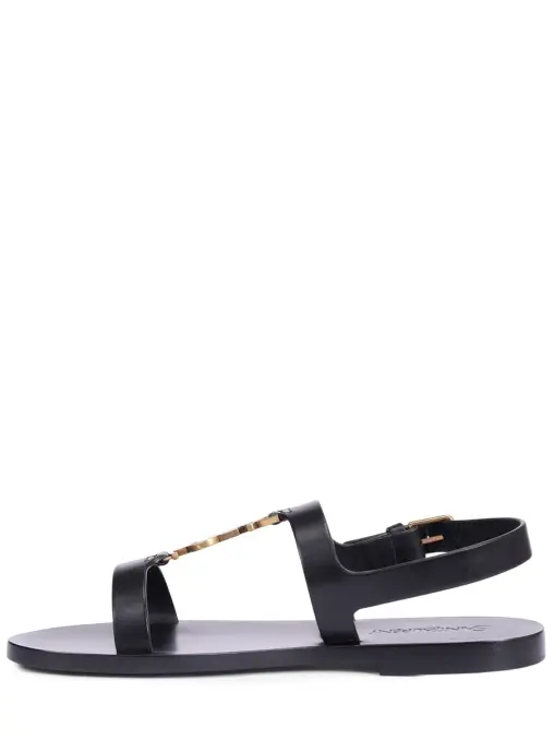 Сандалии кожаные Cassandra SAINT LAURENT