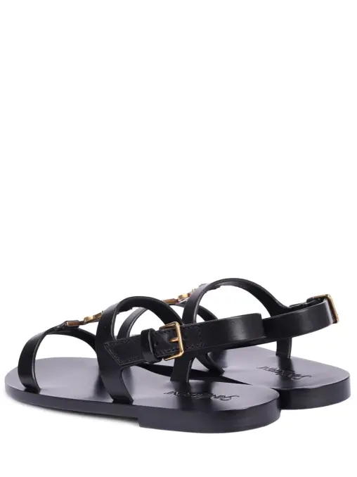 Сандалии кожаные Cassandra SAINT LAURENT