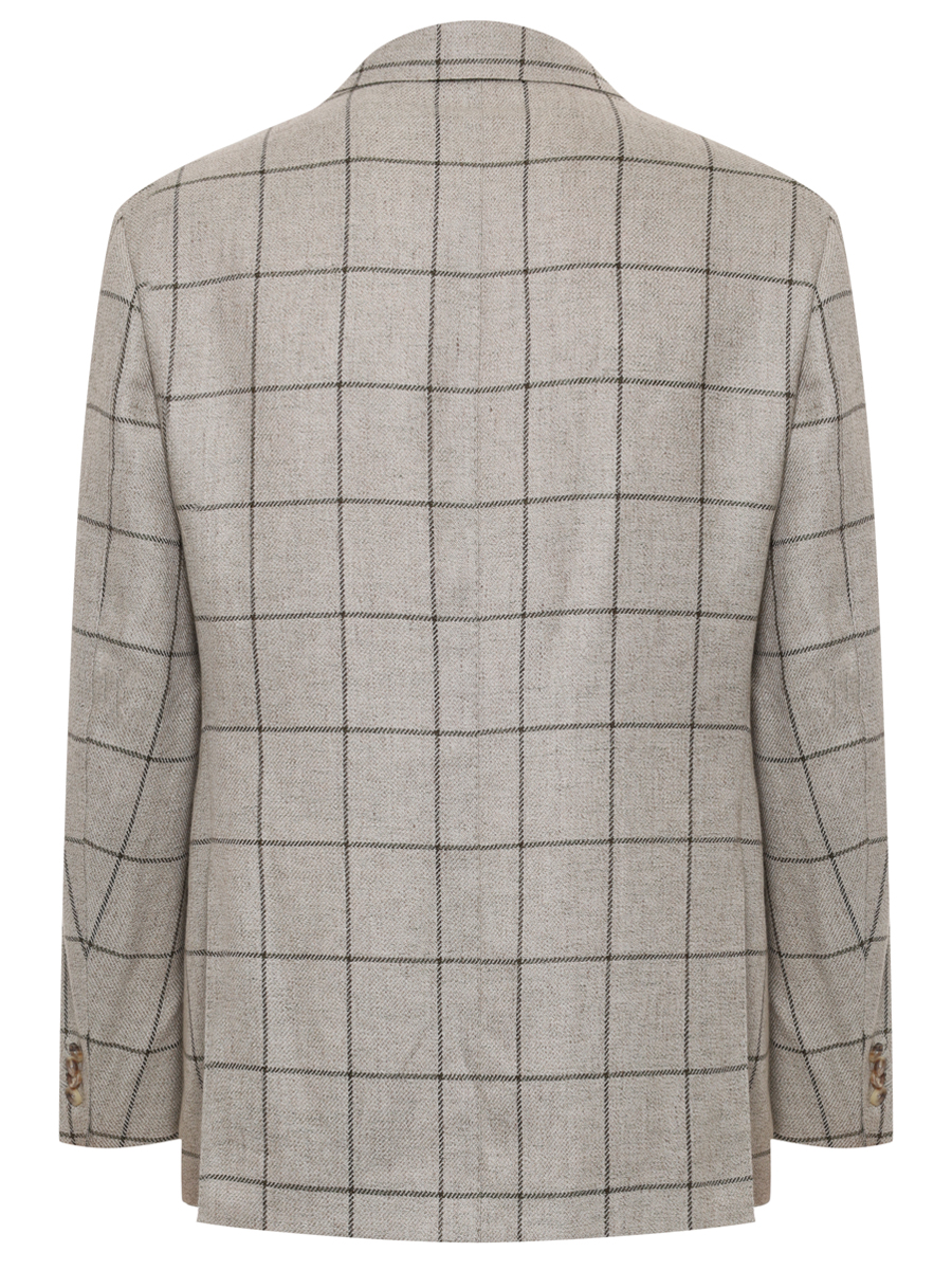 Пиджак из шерсти и льна