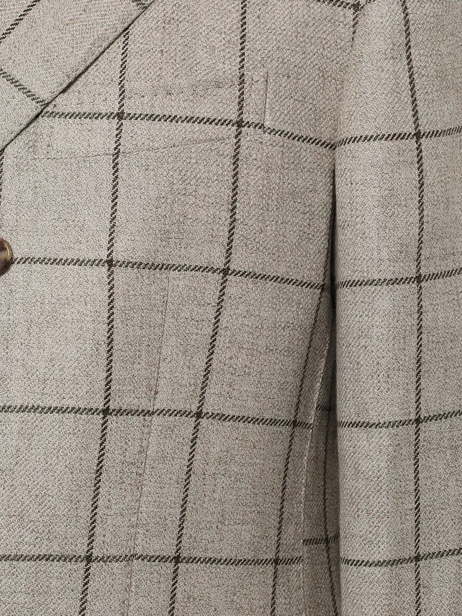 Пиджак из шерсти и льна