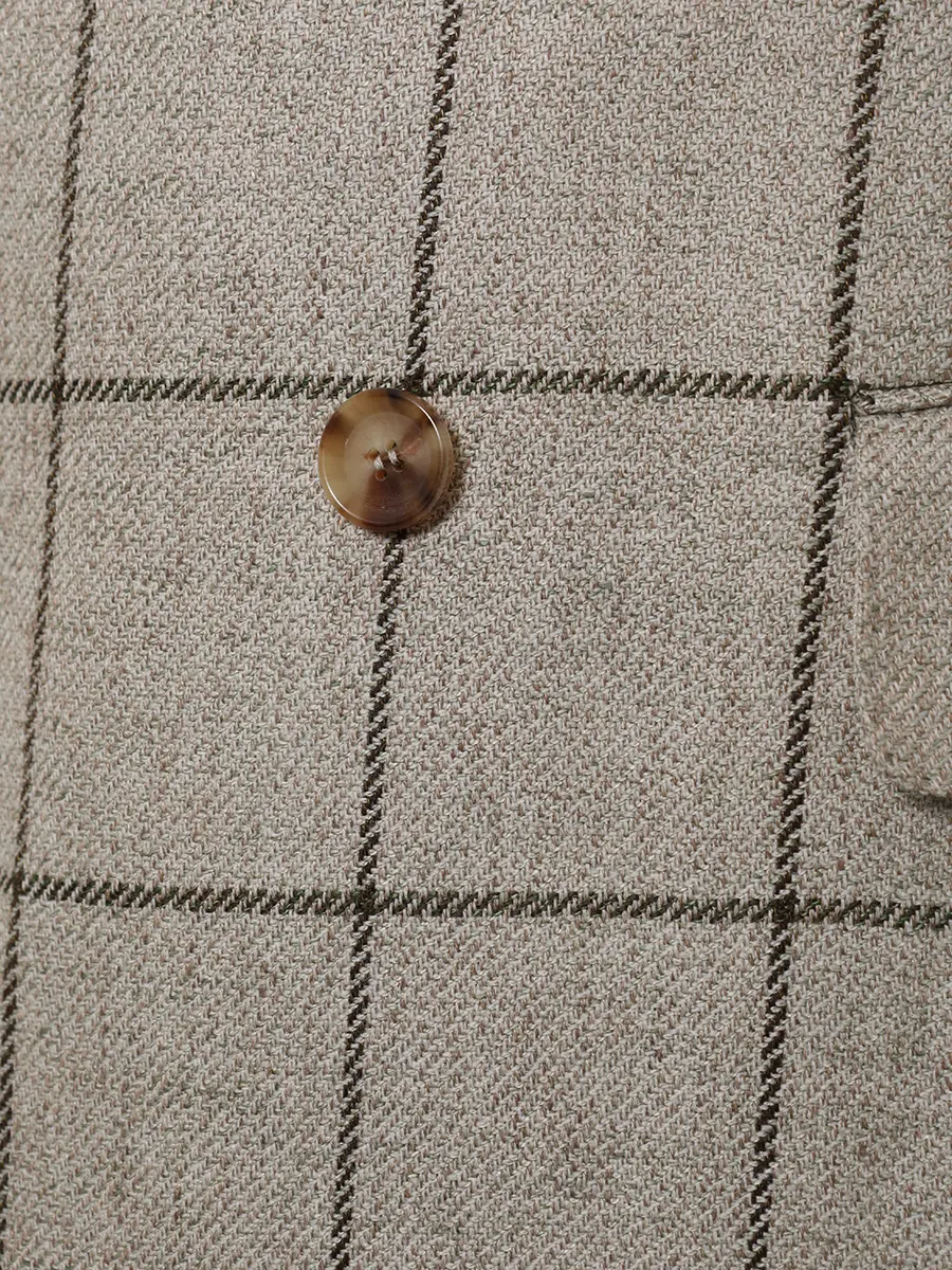 Пиджак из шерсти и льна