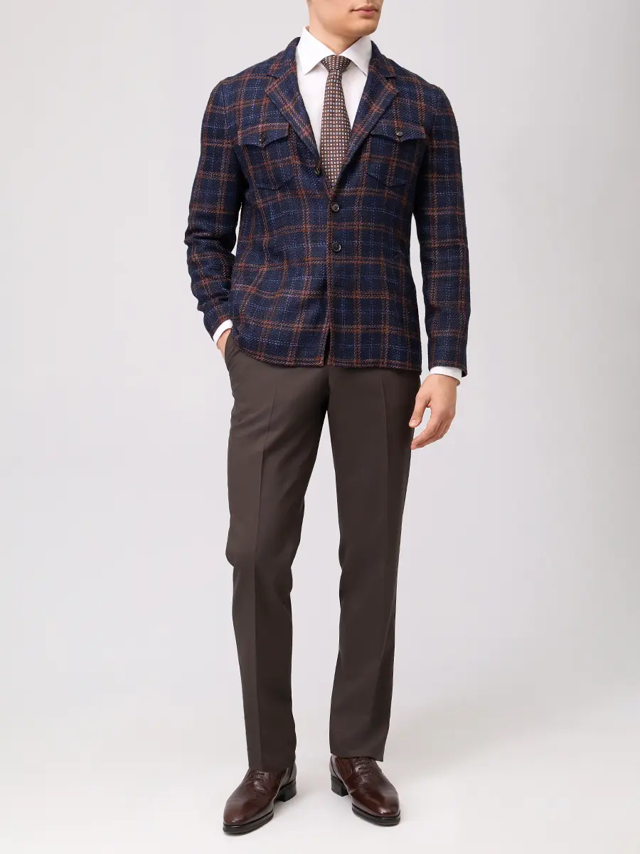 Пиджак из шелка и хлопка