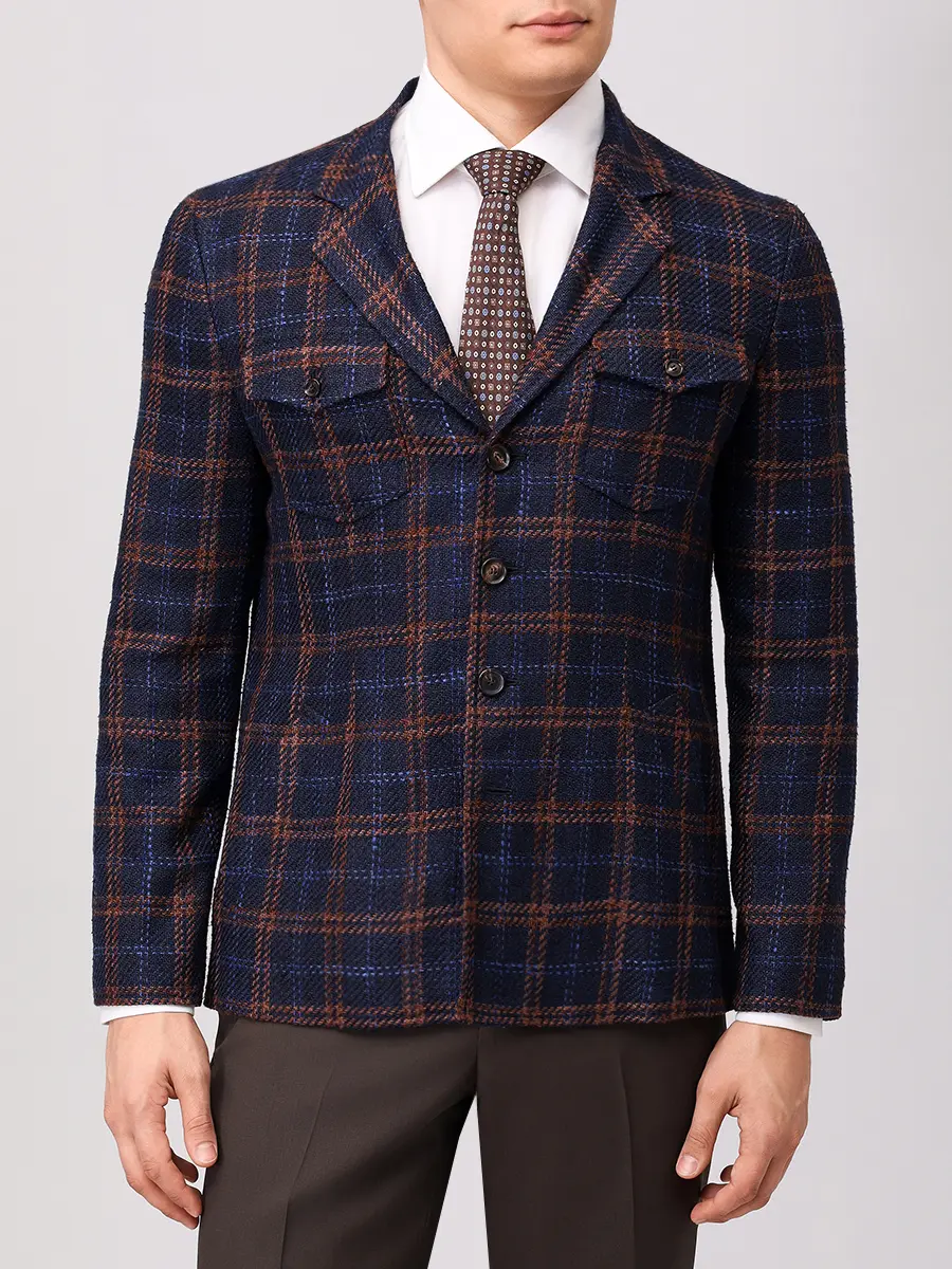 Пиджак из шелка и хлопка