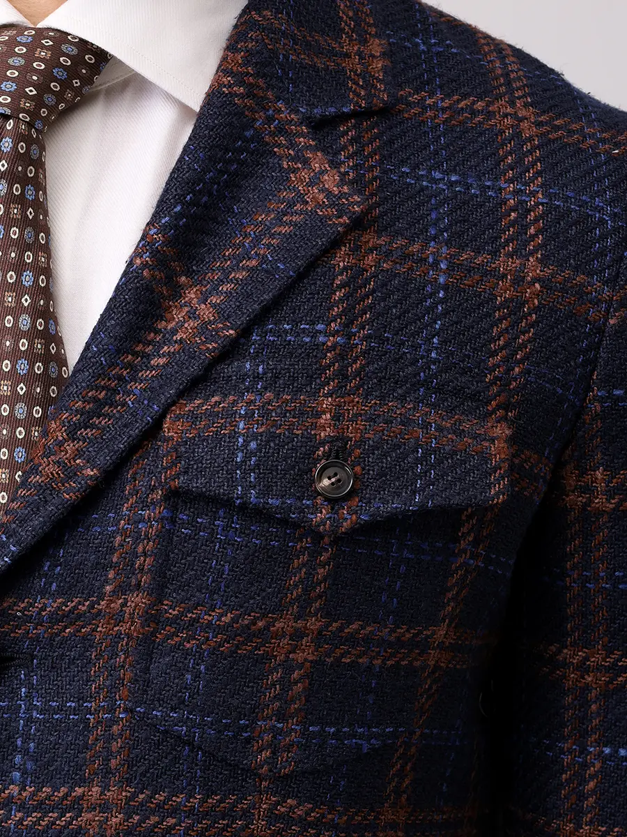 Пиджак из шелка и хлопка