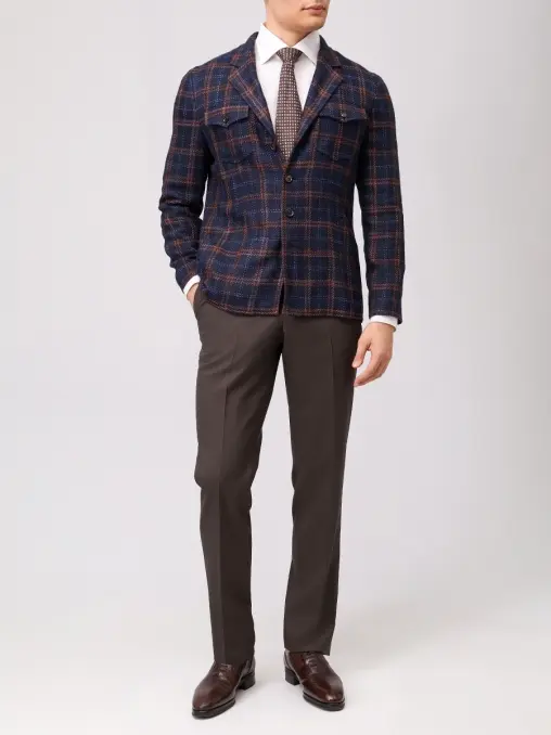 Пиджак из шелка и хлопка STILE LATINO