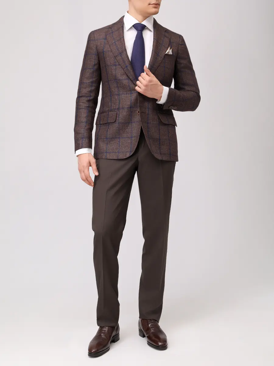 Пиджак из шерсти и льна